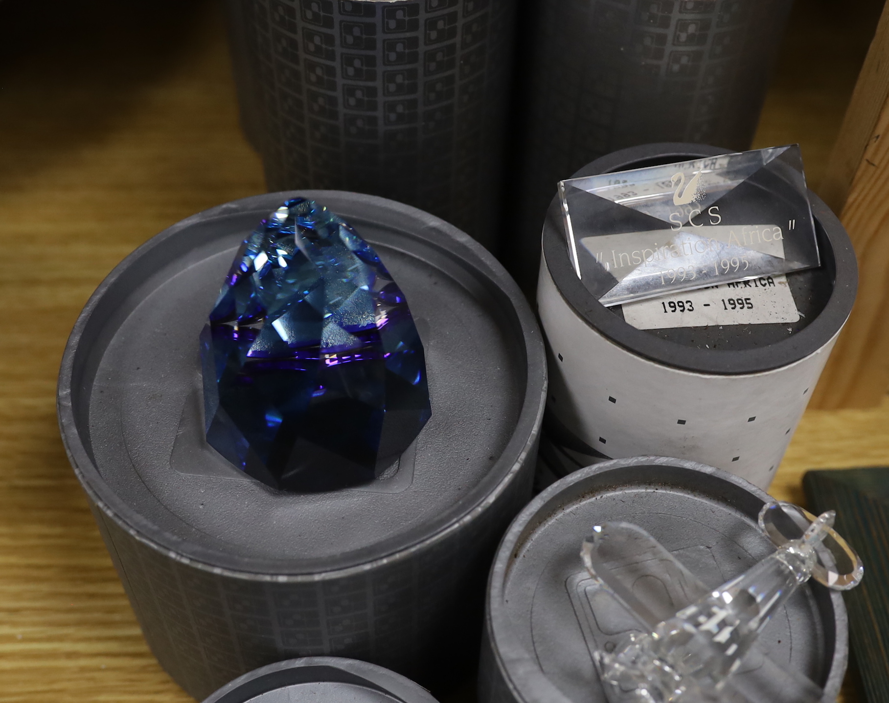 Twelve Swarovski Crystal pieces, boxed